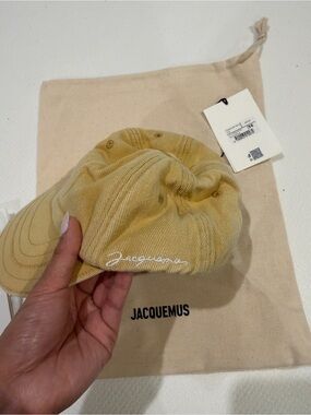Jacquemus Yellow Mustard Slouch Cap